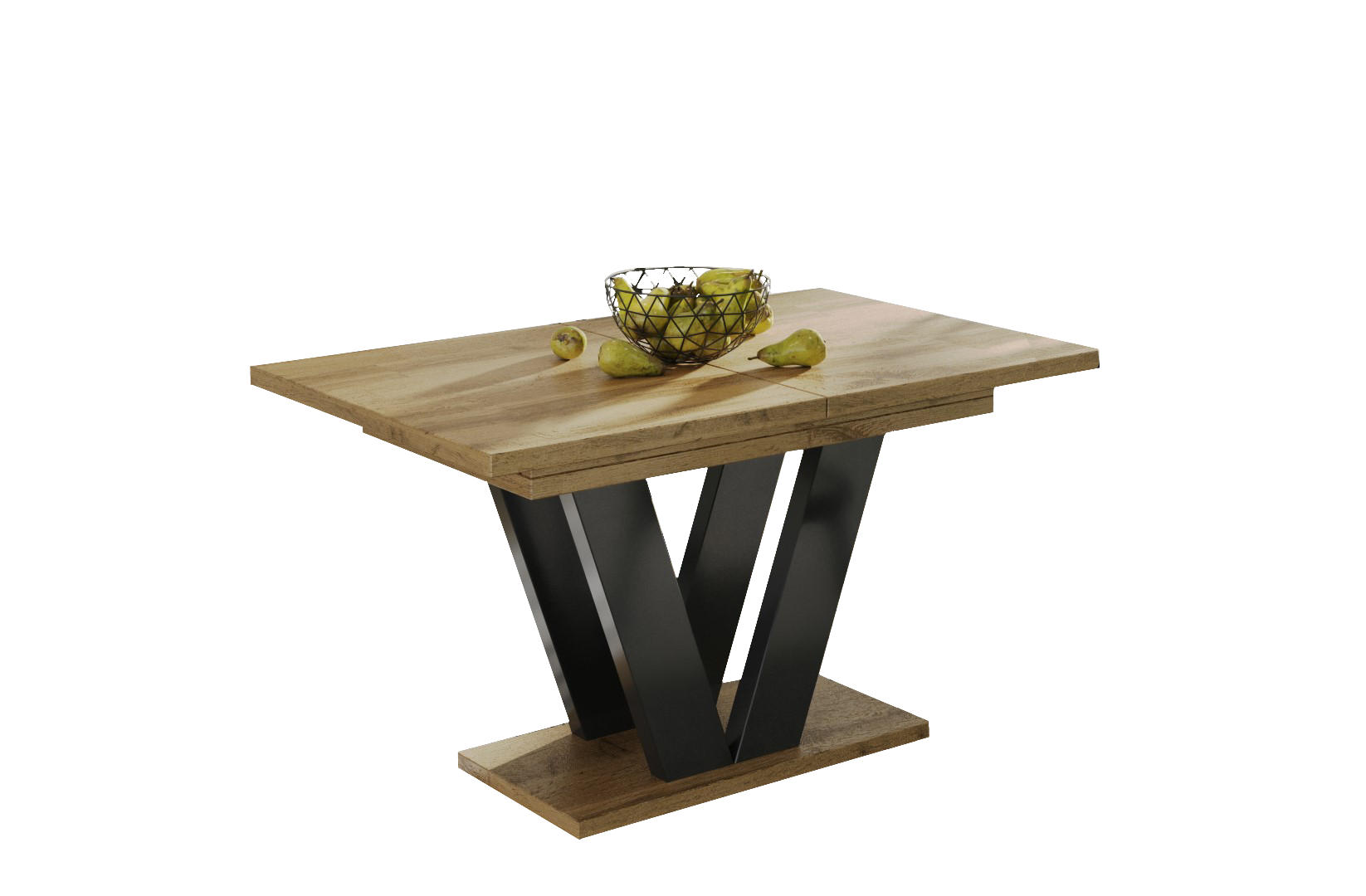 Endo-Moebel Esstisch Eiche Wotan 80x80x130 cm