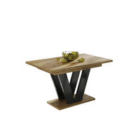 ESSTISCH Lara ausziehbar bis 210 cm - Eiche Wotan, Holzwerkstoff (130/80/80cm) - Endo-Moebel