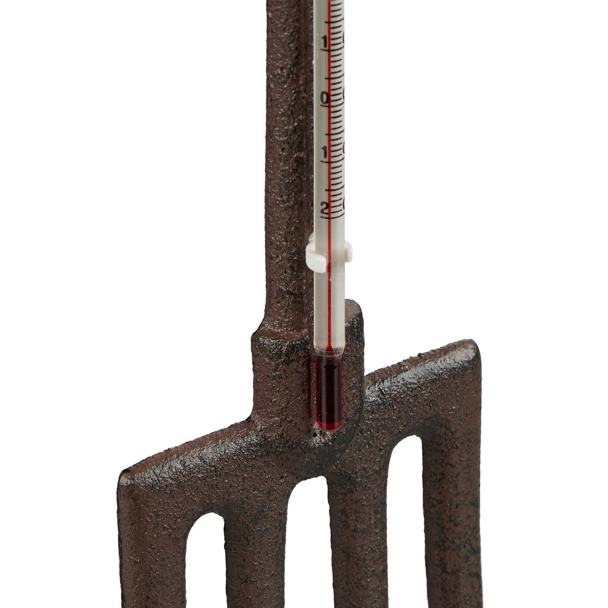 AUSSENTHERMOMETER - Dunkelbraun, Metall (1.5/30cm) - Relaxdays