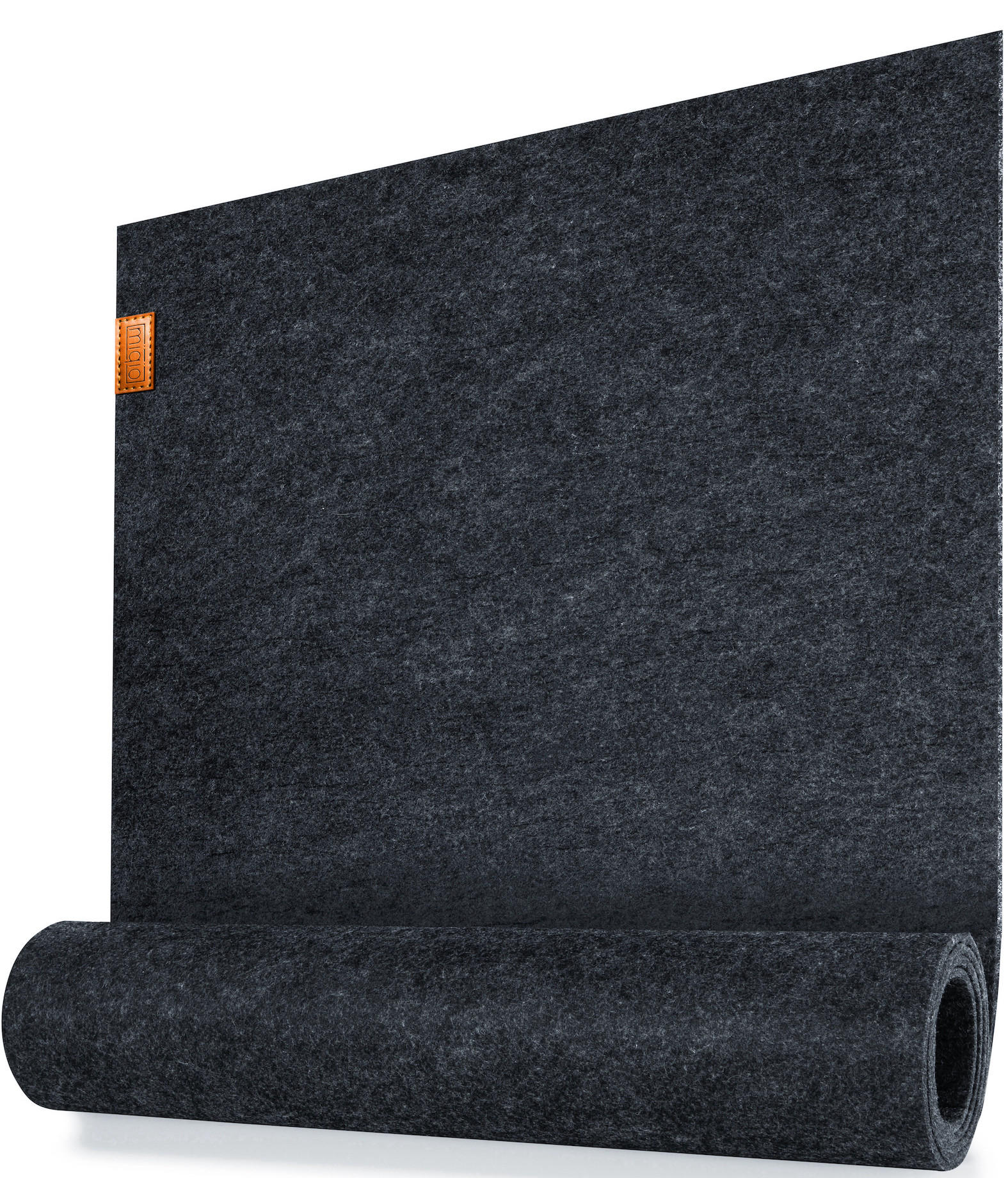 Miqio Design Tischläufer Hellgrau 30x1x100 cm