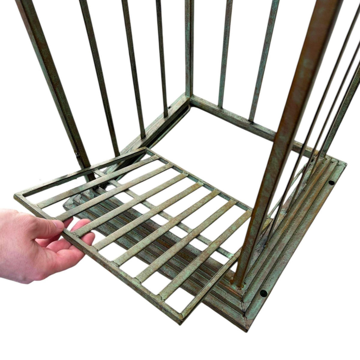 ROSENBOGEN aus Metall Kletterhilfe 275x172 cm 93969 - Grün, Metall (172/275/38cm) - DanDiBo