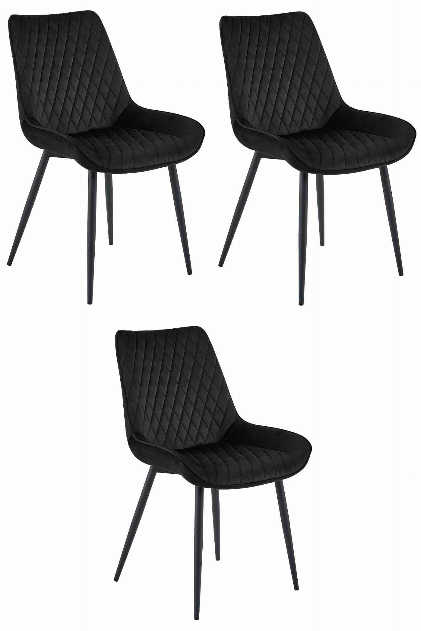 Best For Home Esszimmerstühle Schwarz 56x89x43 cm