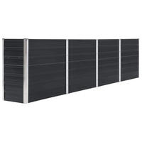 HOCHBEET für Garten OSKAR Anthrazit 320x40x77 cm Metall - Anthrazit, Metall (320/77/40cm) - DELUKE