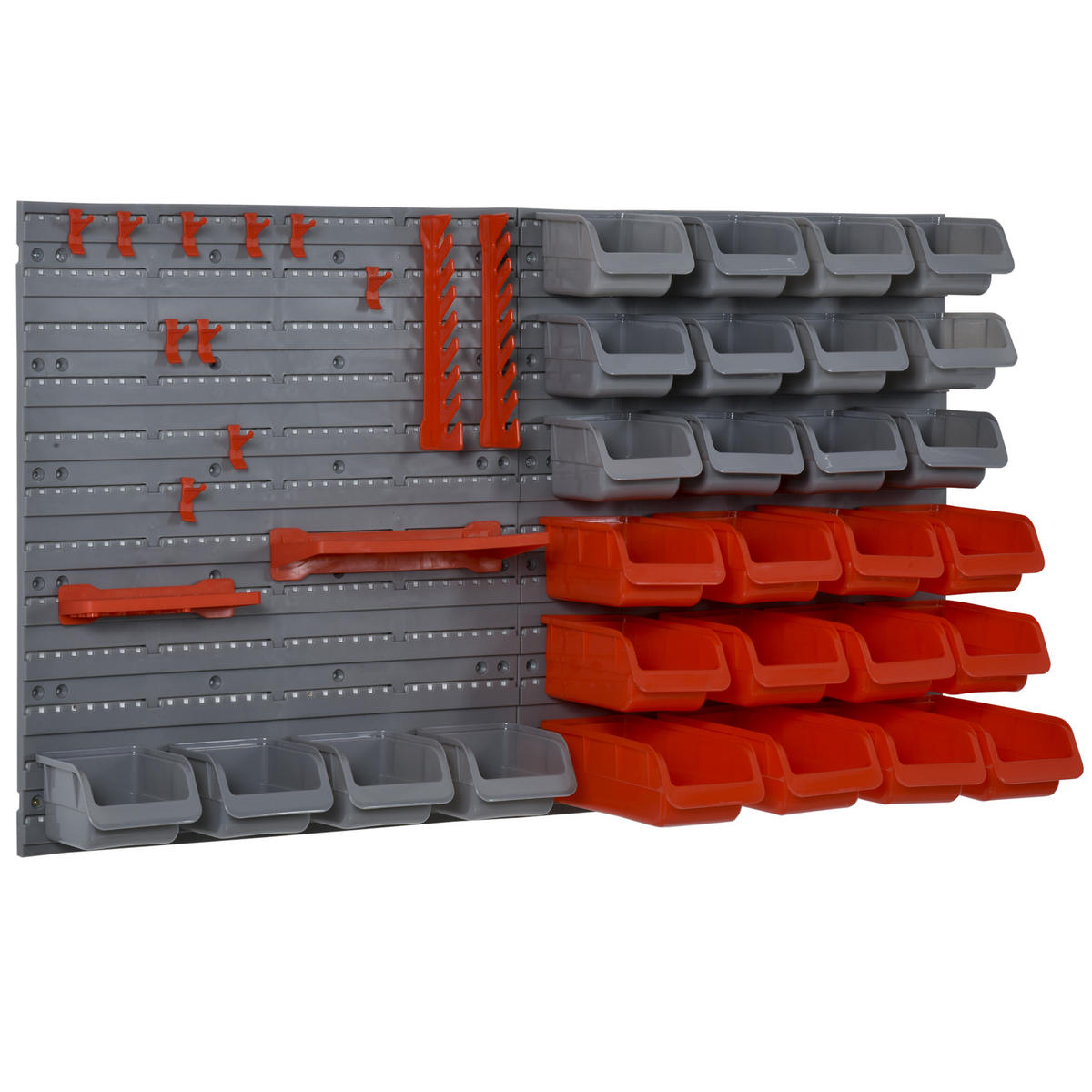 WERKZEUGWAND PP, Rot - Rot, Kunststoff (22/95/54cm) - DURHAND