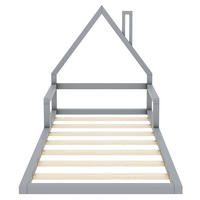 HAUSBETT 90/200 cm Grau - Grau, Holz - Raumix