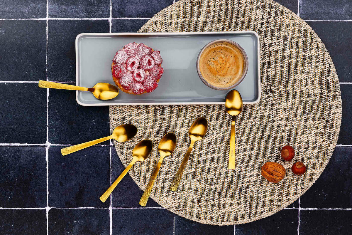 LÖFFEL 6er-Set Finn - Gold - Goldfarben, Metall - Björn