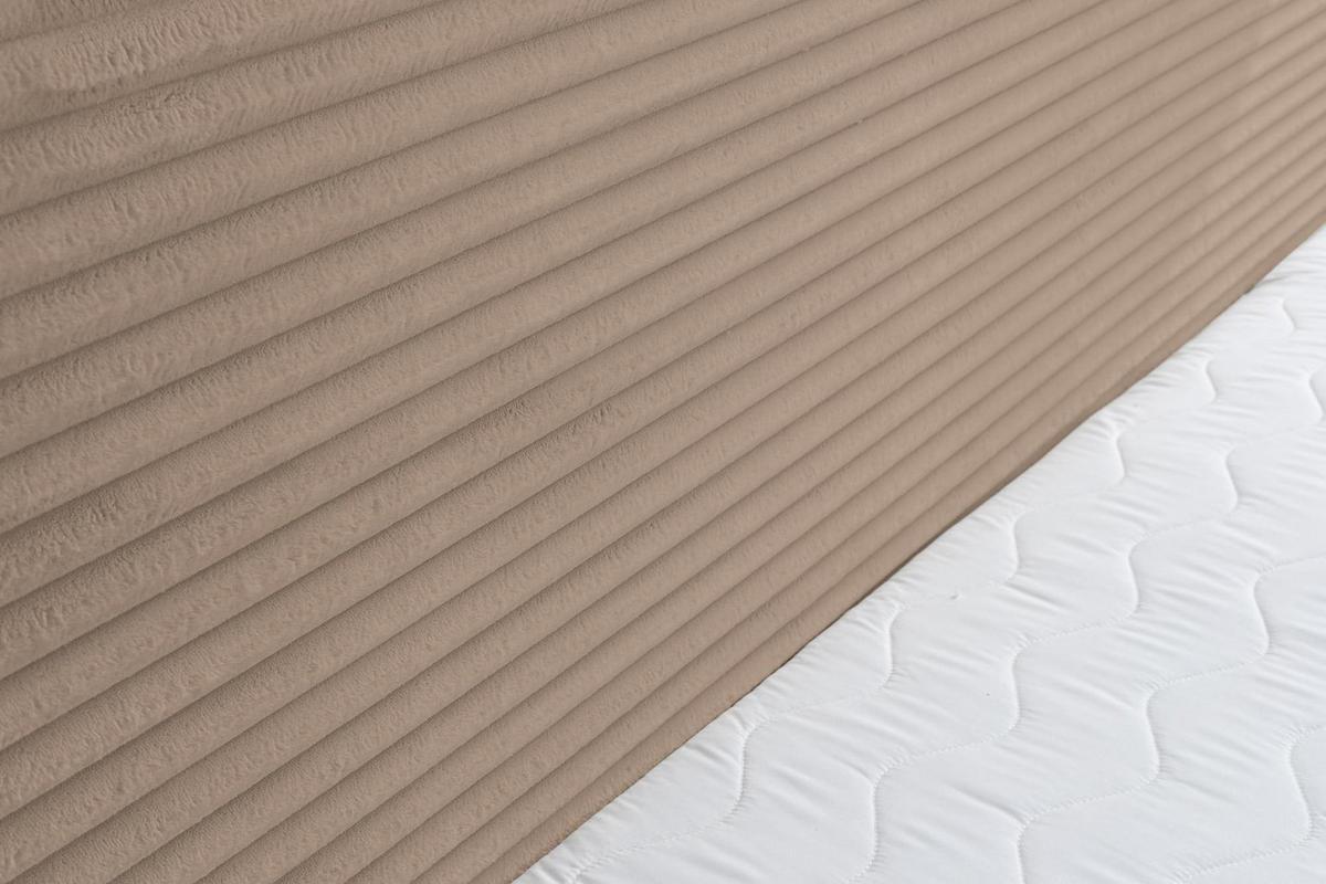 BOXBETT TILLY mit zwei Bettkästen H2/H3 Matratze und Topper 160 x 200 cm - Braun, Holzwerkstoff (160/200cm) - VENASI MÖBEL