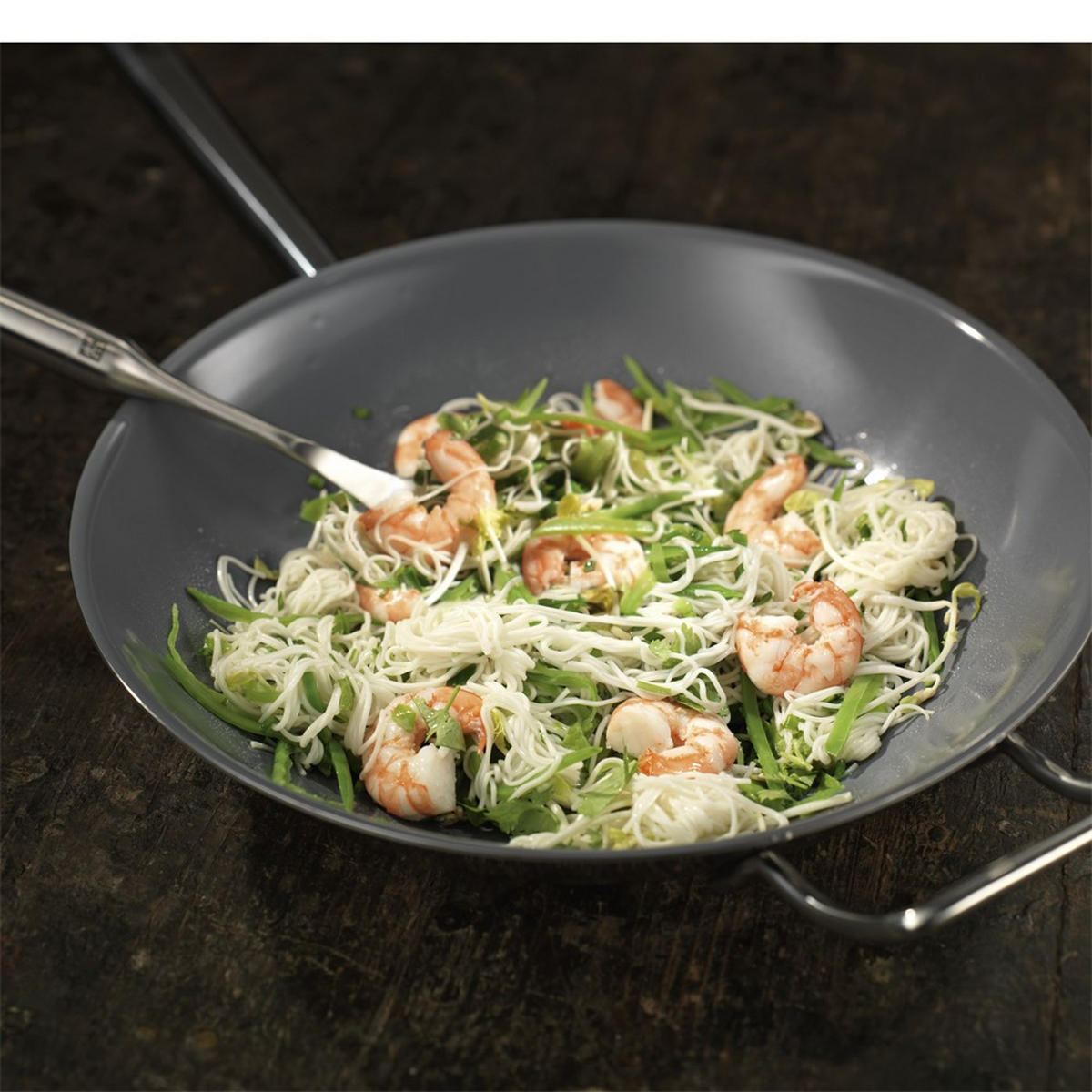 WOK Silber 58.2/33/8.7 cm 409920320 - Silberfarben, Metall (32cm) - Zwilling