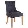 ESSZIMMERSTUHL Aboli Stoff, antik-hell Schwarz - Hellbraun/Schwarz, Holz/Textil (55/92/58cm) - TPFLiving