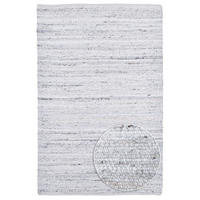 HANDWEBETEPPICH Malli, modern, strapazierfähig, pflegeleicht 170x240 cm - Hellgrau, Textil (170/240cm) - Rug and Roll