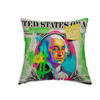 WENDE-KISSENHÜLLE POP-Art Dollar 45/45 cm - Pink/Multicolor, Textil (45/45cm) - beties Heimtextil