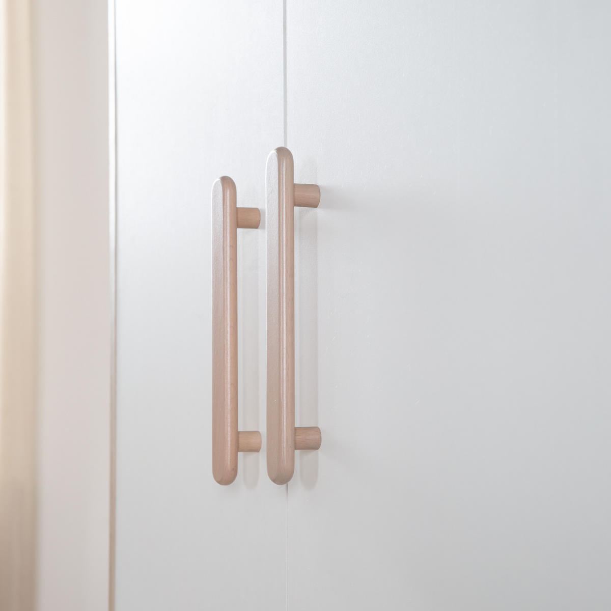 KINDERKLEIDERSCHRANK Cabane 2-türig - Eichefarben/Weiß, Holz/Holzwerkstoff (96/190/50cm) - Roba