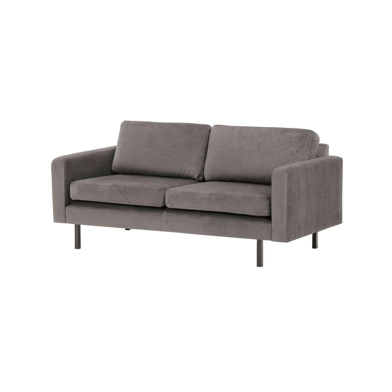 2,5-PERSONEN-SOFA Lioni-Kronos 15 - Graubraun, Holz/Textil (182/84/94cm)