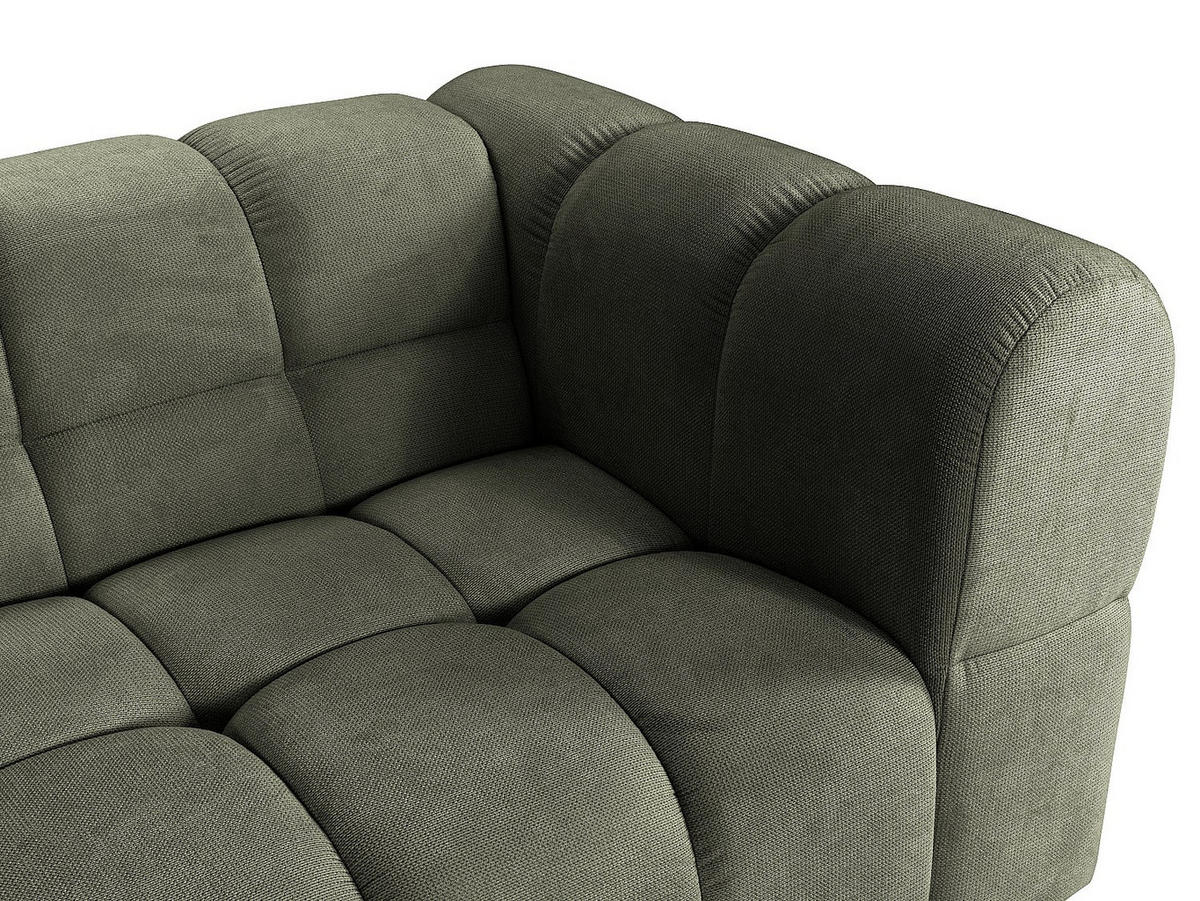 SOFA - 3 Personen - stoff - khaki Rimalo - Schlammfarben, Textil (272/75/162cm) - Vente-Unique