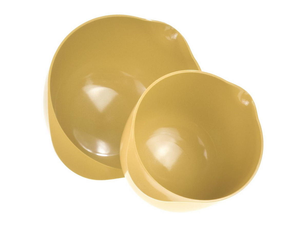 RÜHRSCHÜSSEL-SET Margrethe New gelb (2tlg) - Gelb, Kunststoff (21/15cm) - Rosti