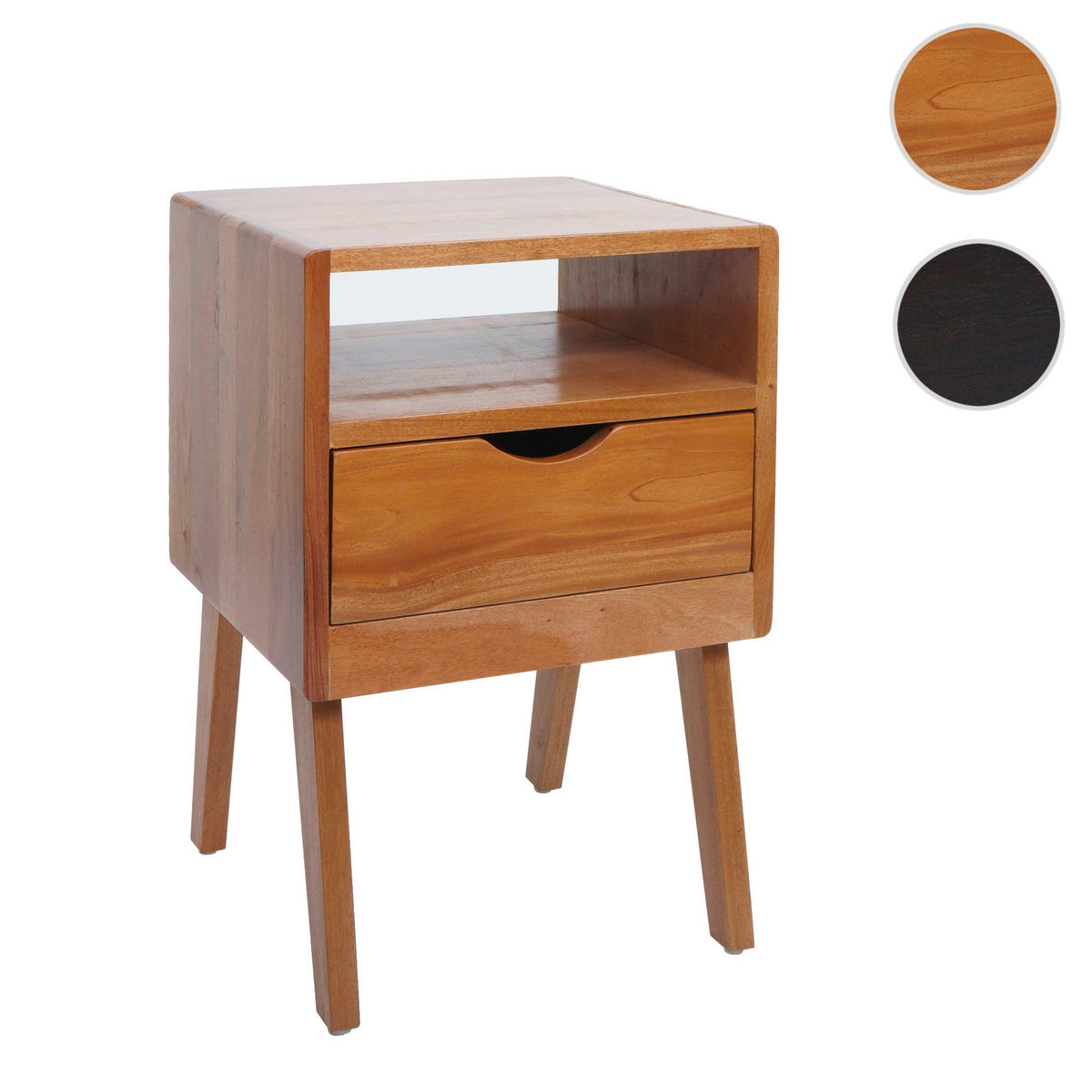 NACHTTISCH rechteckig Holz - Braun, Holz (42/64/40cm) - MCW