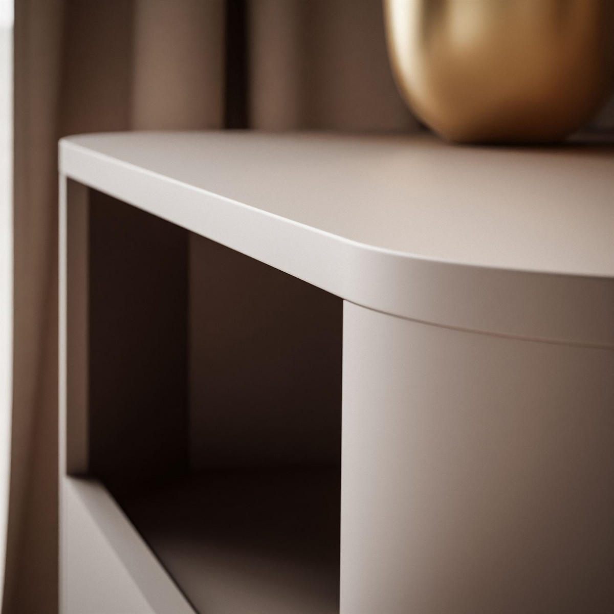 NACHTTISCH DESTINY KASCHMIR S-58 - Kaschmir, Holzwerkstoff (58/52/39cm) - Lookway