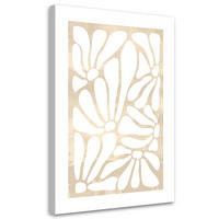WANDBILD florales muster - Beige, Textil (40/60cm) - Feeby