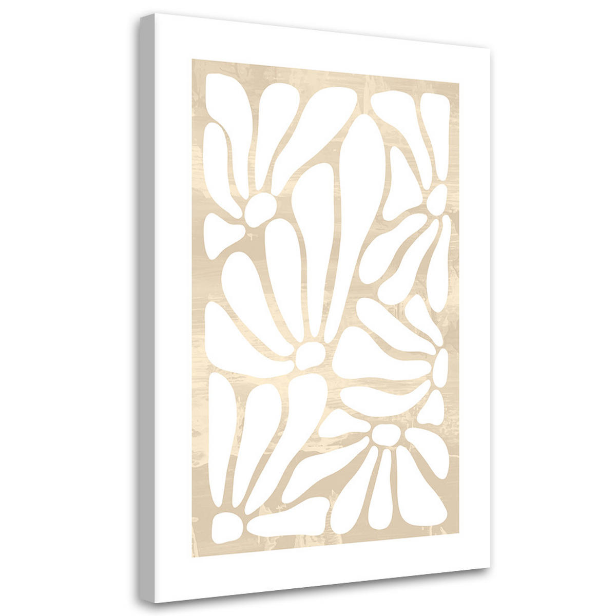 WANDBILD florales muster - Beige, Textil (40/60cm) - Feeby
