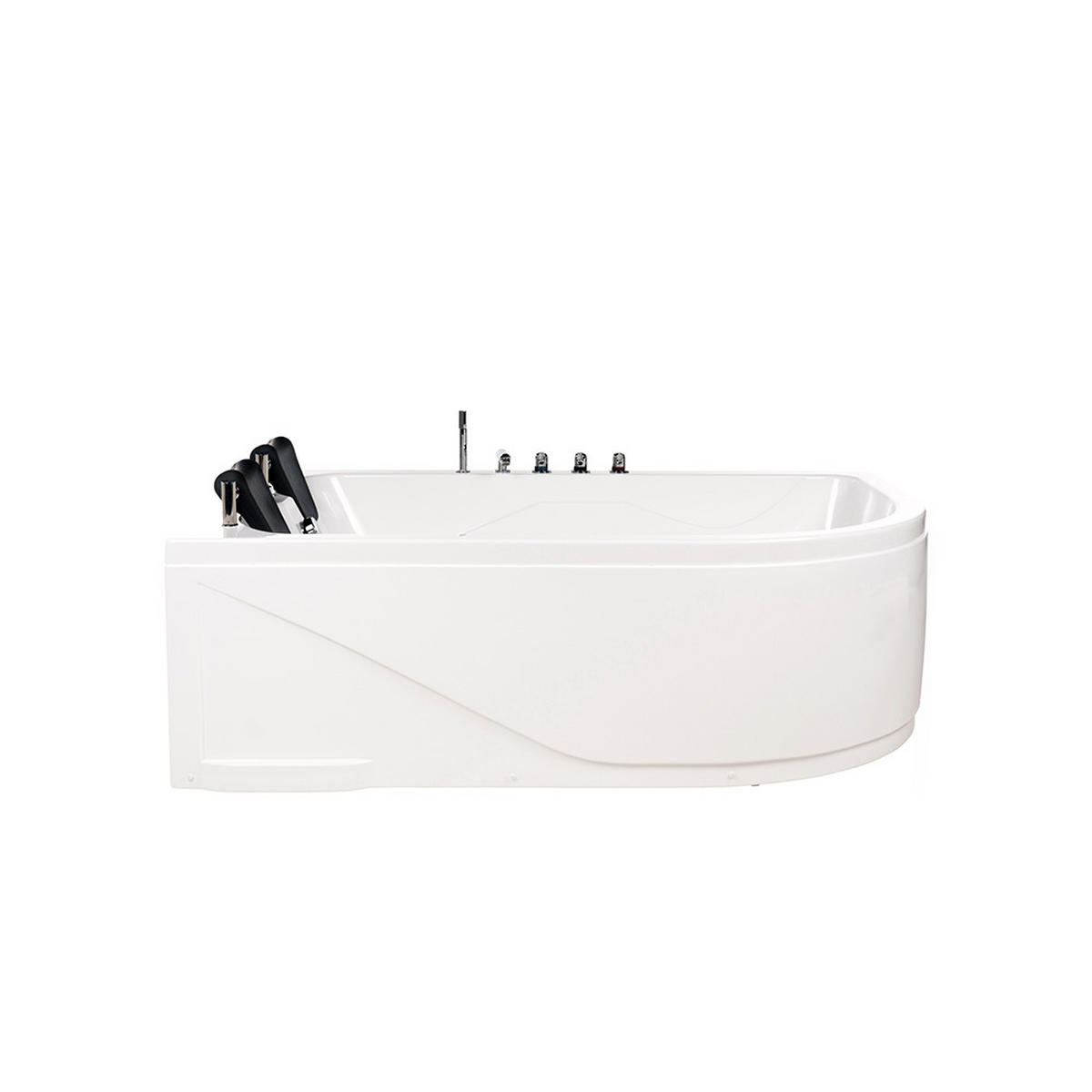 WHIRLPOOL BLUE OCEAN XL - Rechts - Weiß, Keramik (180/65/120cm) - Home Deluxe
