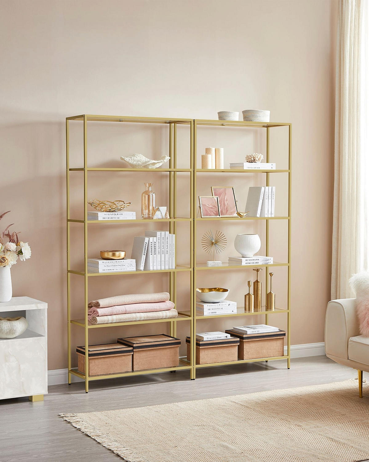 BADREGAL DHAKA - Transparent, Glas (80/177.3/30cm) - Hansiro