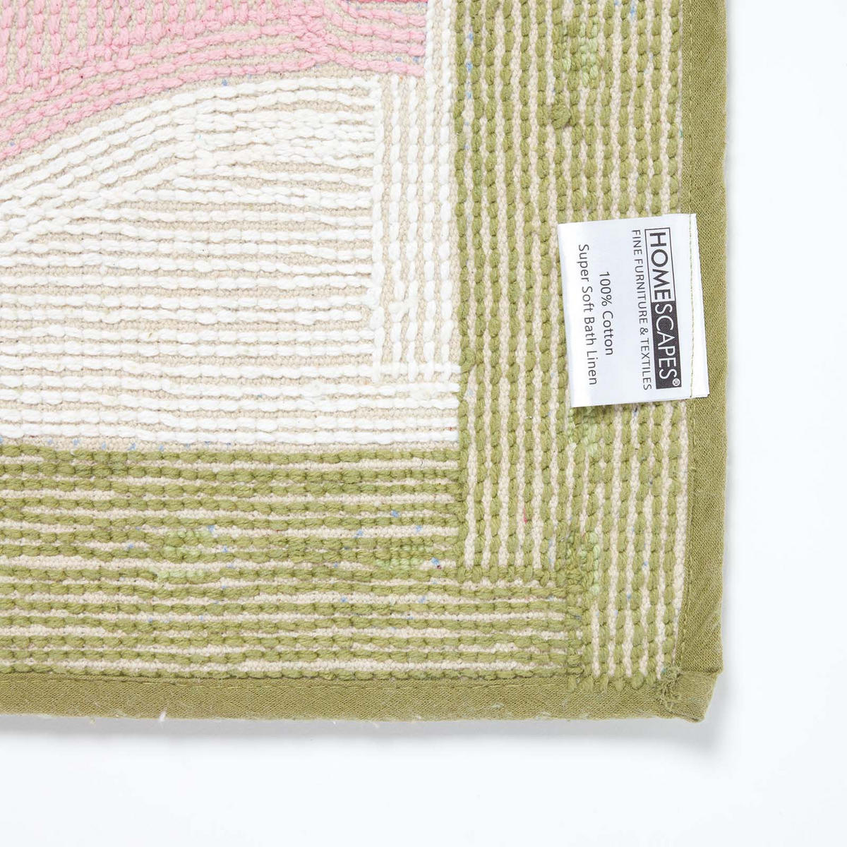 KINDERTEPPICH Rosa Elefant, Baumwolle 50/80 cm - Multicolor, Textil (50/80cm) - Homescapes