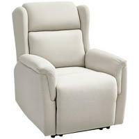 RELAXSESSEL DE-06377 160° neigbar, Fußstütze, Taschenfederkern Beige - Beige, Metall (80/101/94cm) - ComfortXL