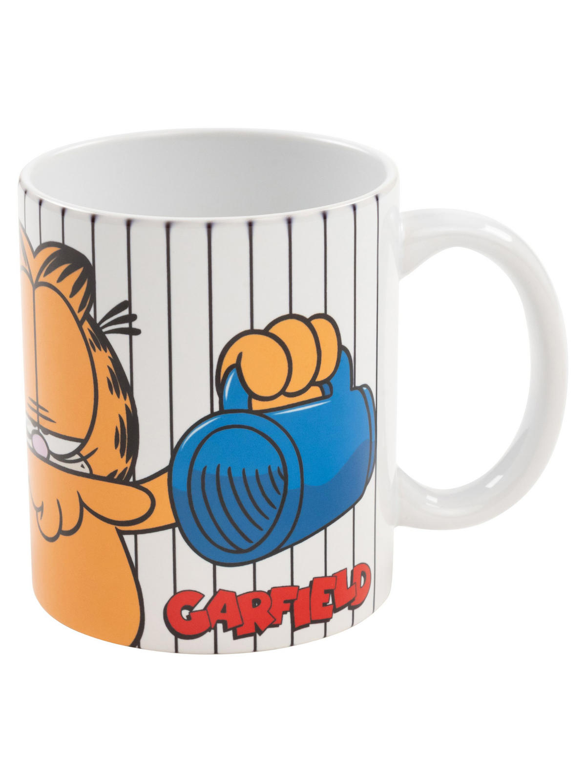 KAFFEEBECHER Garfield Give me Coffee Weiß 320 ml - Weiß, Keramik (0.32L) - United Labels