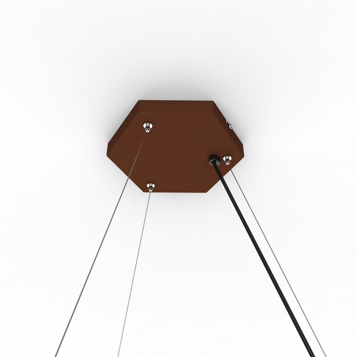 LED-HÄNGELEUCHTE - Dunkelbraun, Metall (1.6/100/60cm) - Lumicom