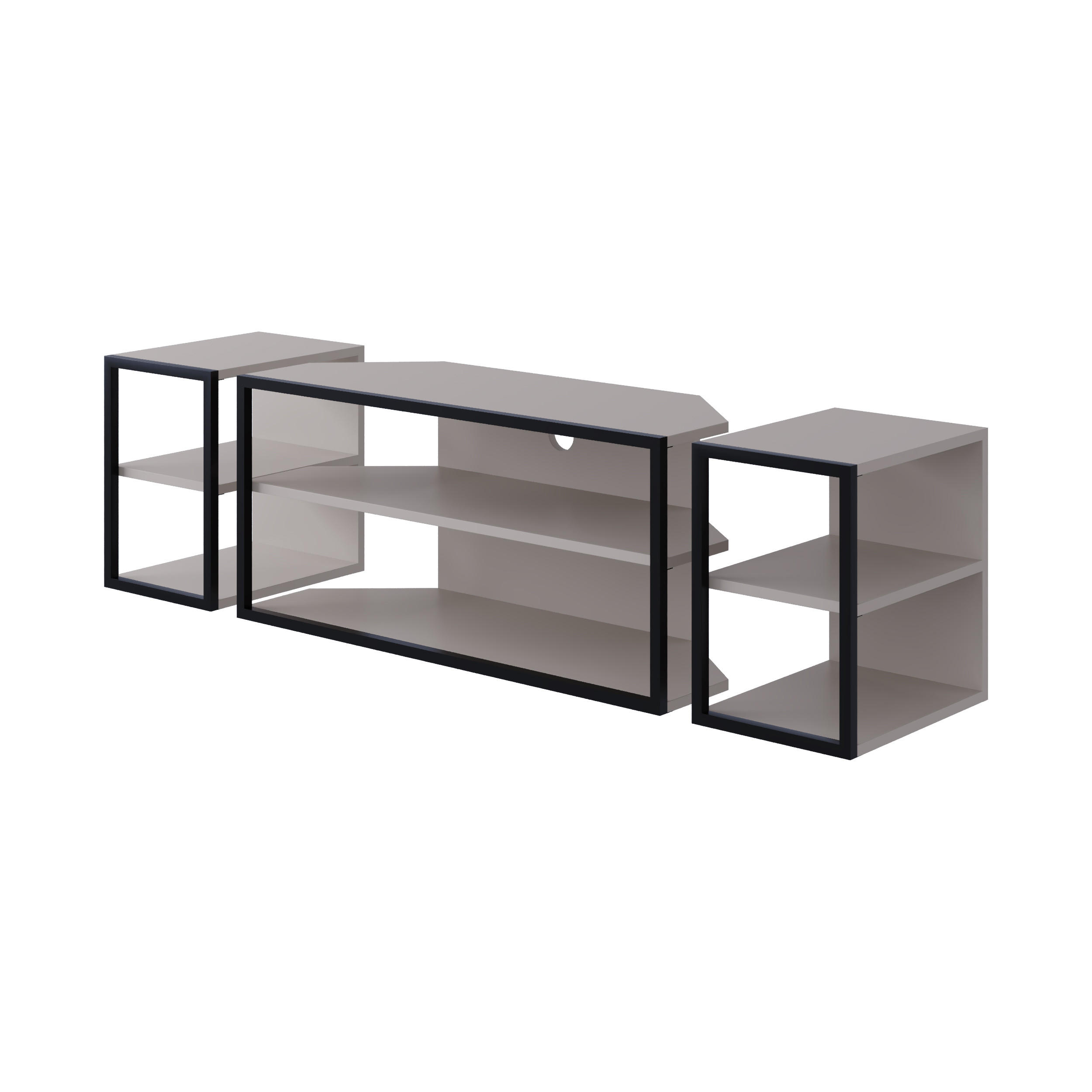 Decortie Tv-Set Mokka 160x45x42 cm