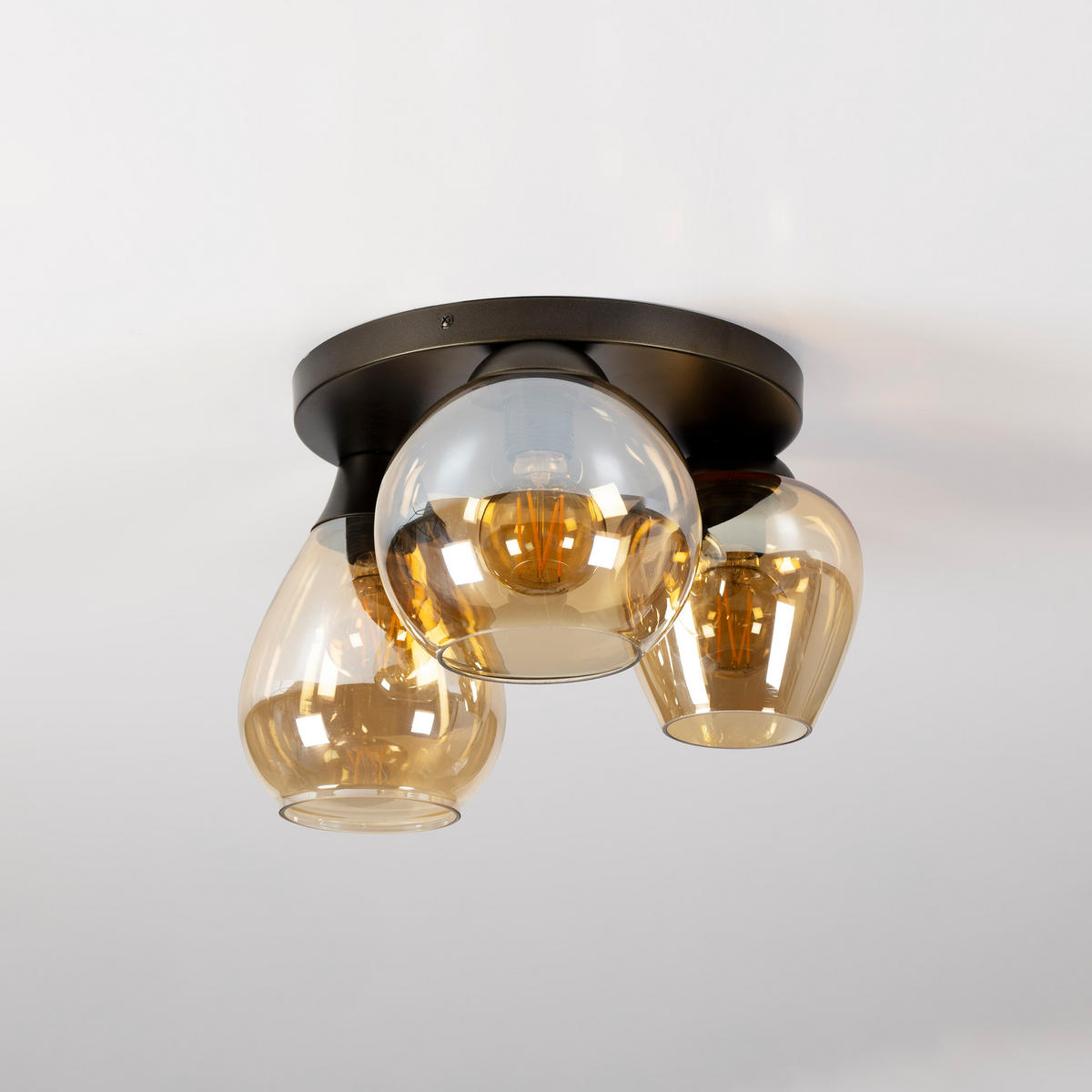 DECKENLEUCHTE Mix Beige 41/41/24 cm - Beige, Glas (41/41/24cm) - Hoyz Collection