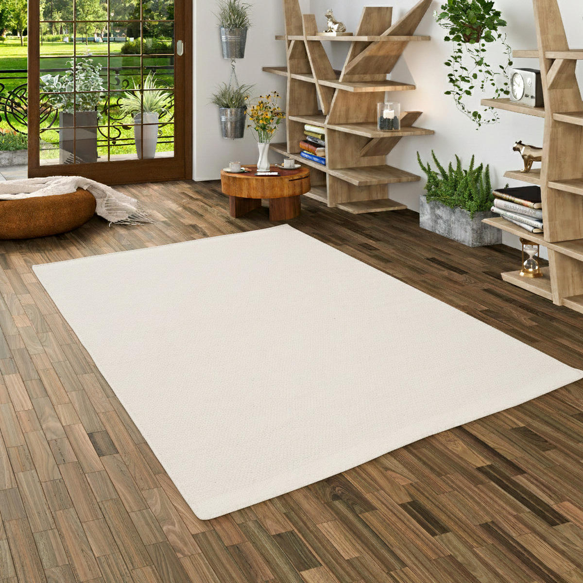 NATUR TEPPICH WOLLE KIRUNA - Creme, Naturmaterialen (60/90cm) - Pergamon