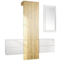 GARDEROBE Carlton Paneel in Eiche Nature - Eichefarben, Holzwerkstoff (157/193/35cm) - Vladon