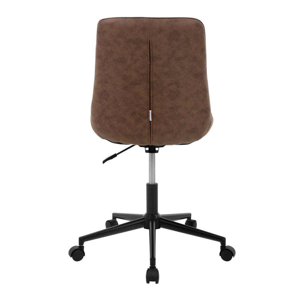 BÜROSTUHL Kunstleder braun - Braun, Metall (53/97/60cm) - ML-DESIGN