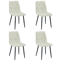 ESSZIMMERSTUHL 4-er Set TYRA beiger Sitz, schwarze Beine - Beige/Schwarz, Textil (44.5/87/54.5cm) - Valora