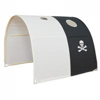 TUNNELSET für Hochbett 90 cm Pirat - Weiß, Textil (90/70/100cm) - Homestyle4u
