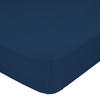 SPANNBETTTUCH basic 90x200x32 cm dunkelblau - Dunkelblau, Textil (90/200cm) - Happy Friday