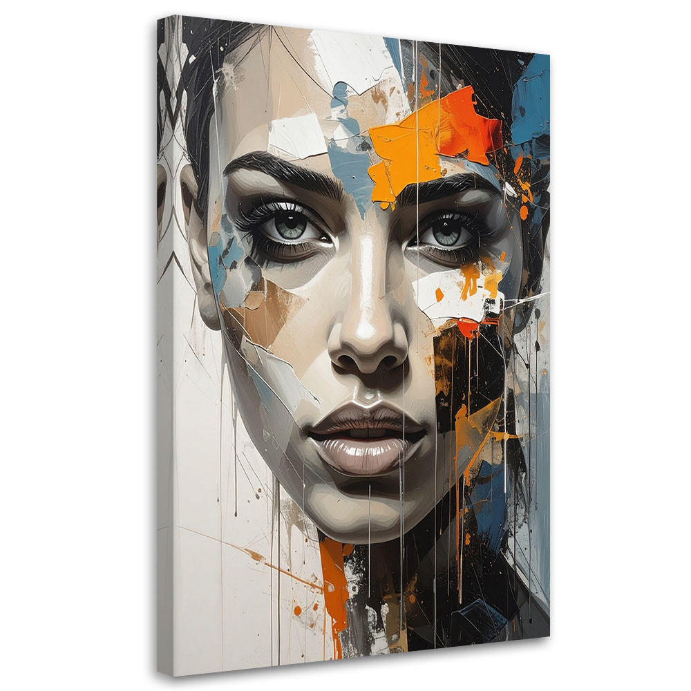 Feeby Leinwandbilder, Grau 40x60 cm