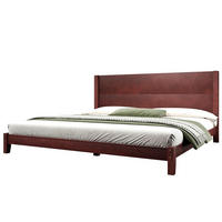 PLATTFORMBETT 180x200 cm mit Kopfteil und Lattenrost, Braun - Braun, Holz (180/200cm) - KOMHTOM