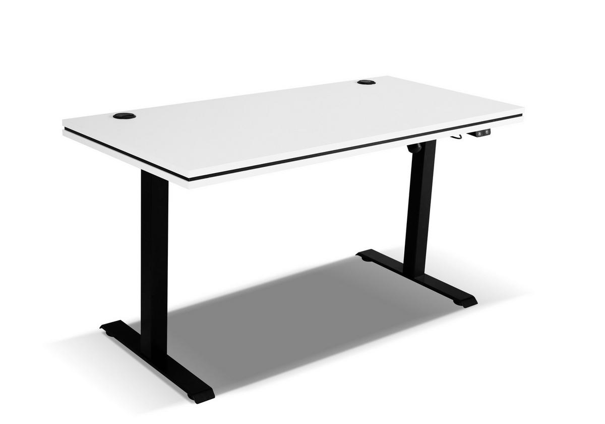 SCHREIBTISCH MALTESA 138x67x123,6 cm Bürotisch Computertisch, Grau - Grau, Holzwerkstoff (67/138/123.6cm) - MASSENO