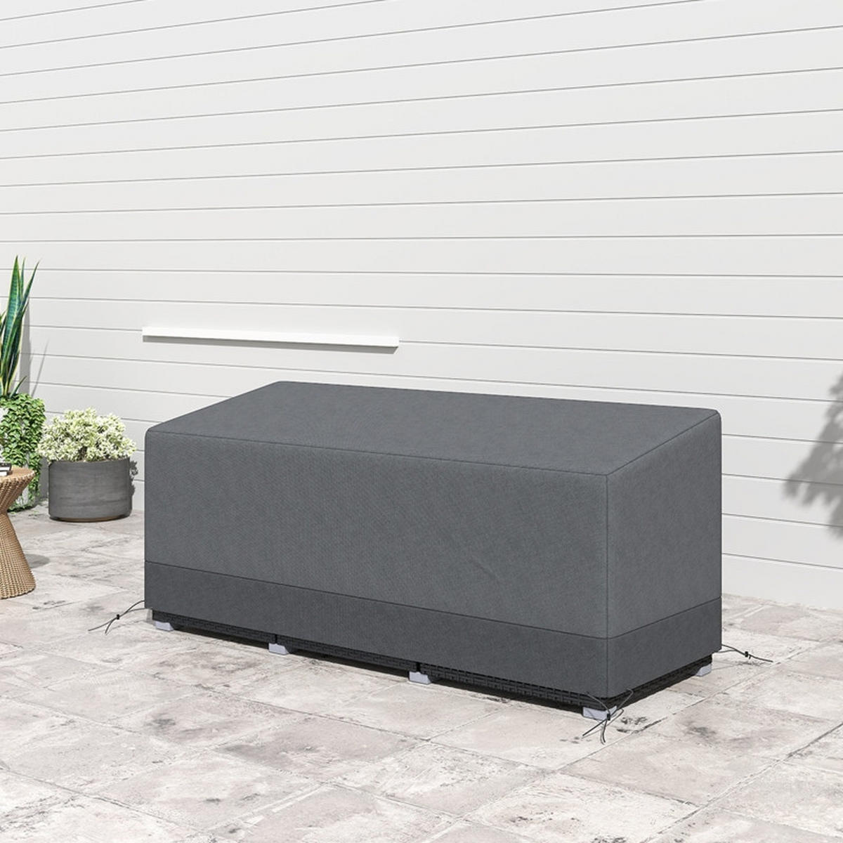 ABDECKPLANE 190x72x76 cm 600D wasserdicht hellgrau - Hellgrau, Textil (72/190.5/76cm) - Fortuna Lai