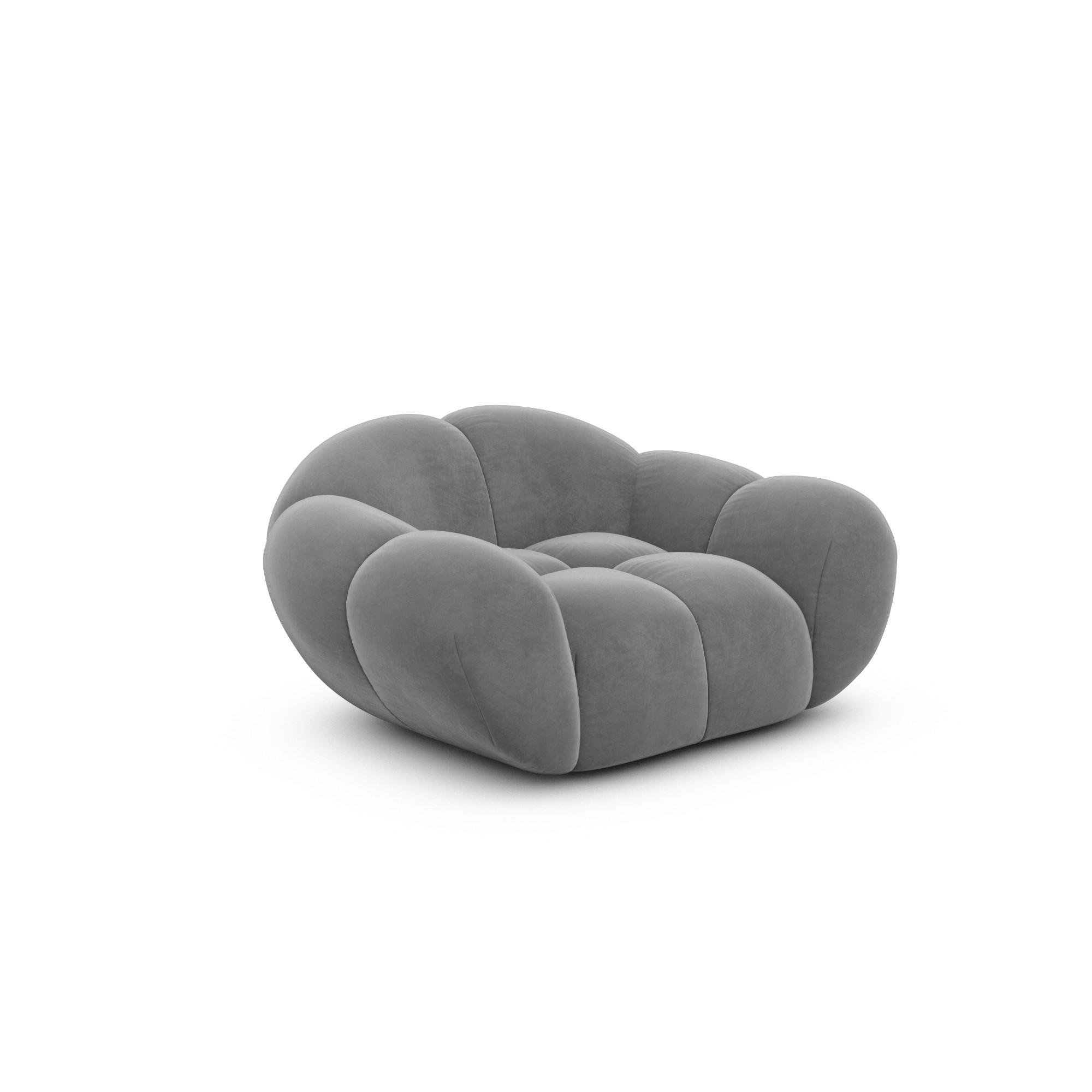 Varoyal Sessel Dunkelgrau 135x70x93 cm