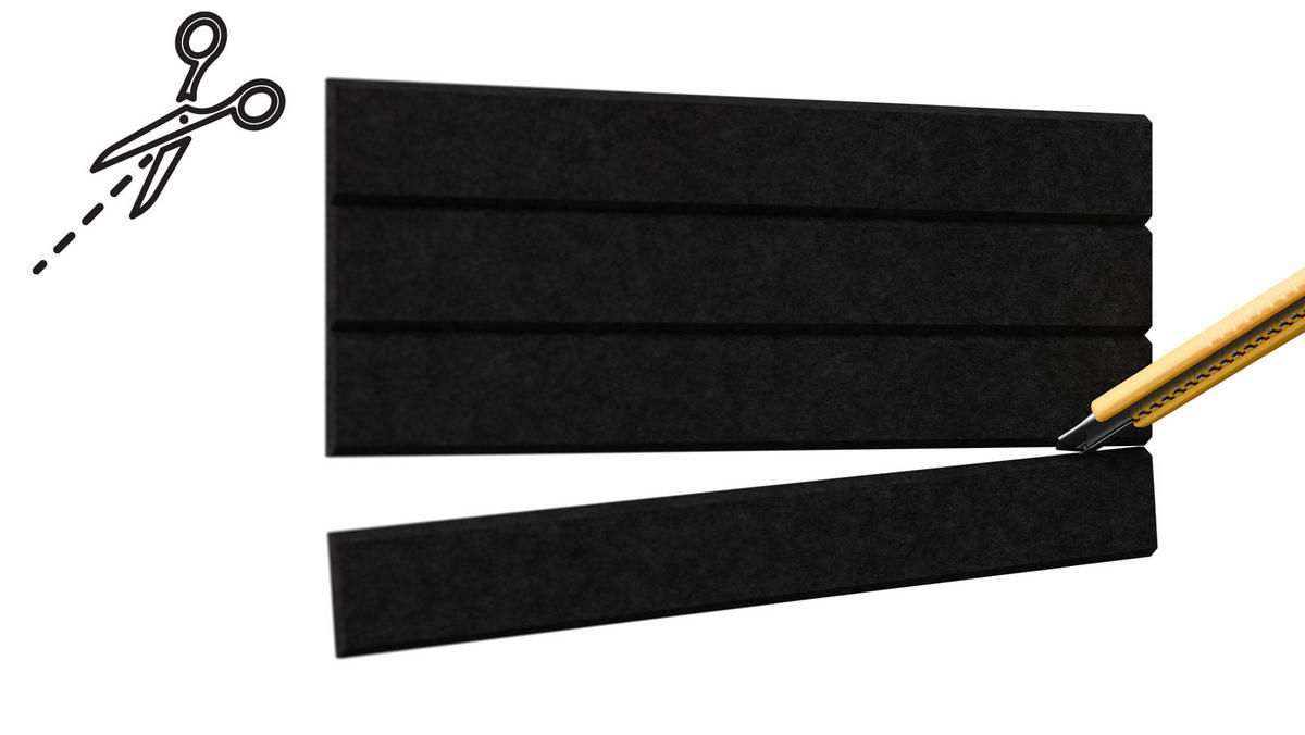 FILZ-WANDPANEELE 120x80 cm schwarz - Schwarz, Textil (120/80/1cm) - ALLboards