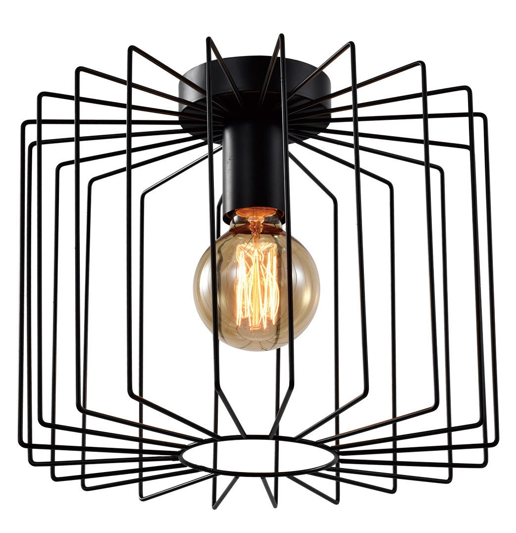 DECKENLEUCHTE Marez 27/27/22.5 cm - Schwarz, Metall (27/27/22.5cm) - Nettlife
