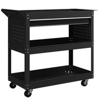 WERKSTATTWAGEN DE-18507 Schwarz - Schwarz, Metall (35/76/82cm) - ComfortXL