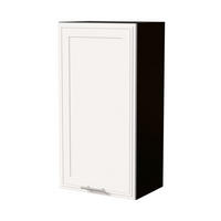 HÄNGESCHRANK Salo W4/50 Schwarz / Weiß Matt 50 / 32,5 / 96cm - Schwarz/Weiß, Holz/Holzwerkstoff (50/96/32.5cm) - Feldmann-Wohnen