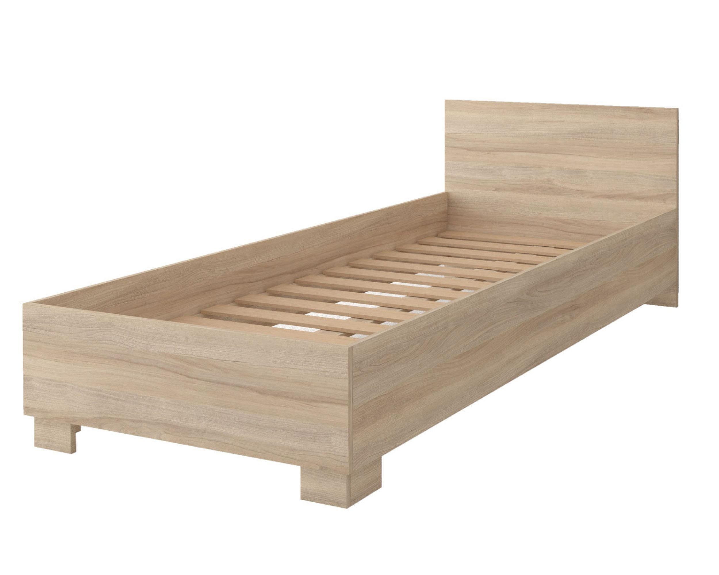 JUGENDBETT OLMO 90/200 Sonoma Eiche - Sonoma Eiche, Holzwerkstoff (90/200cm) - Deine Möbel 24
