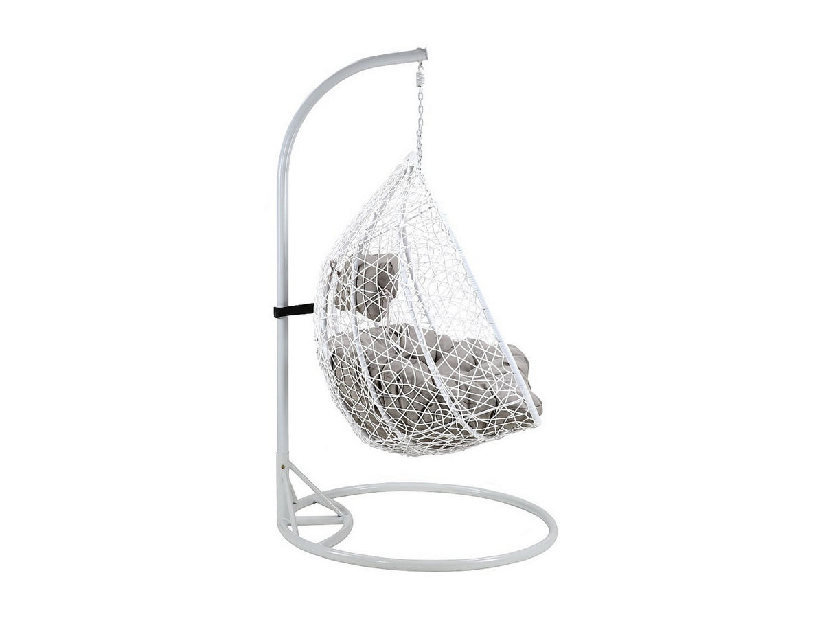 HÄNGESESSEL - 2 Personen - Harz - Weiß - - Weiß, Kunststoff (120/200/120cm) - Vente-Unique