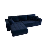 ECKSOFA Camila - Dunkelblau, Holzwerkstoff/Textil (280/185cm) - Fun Möbel