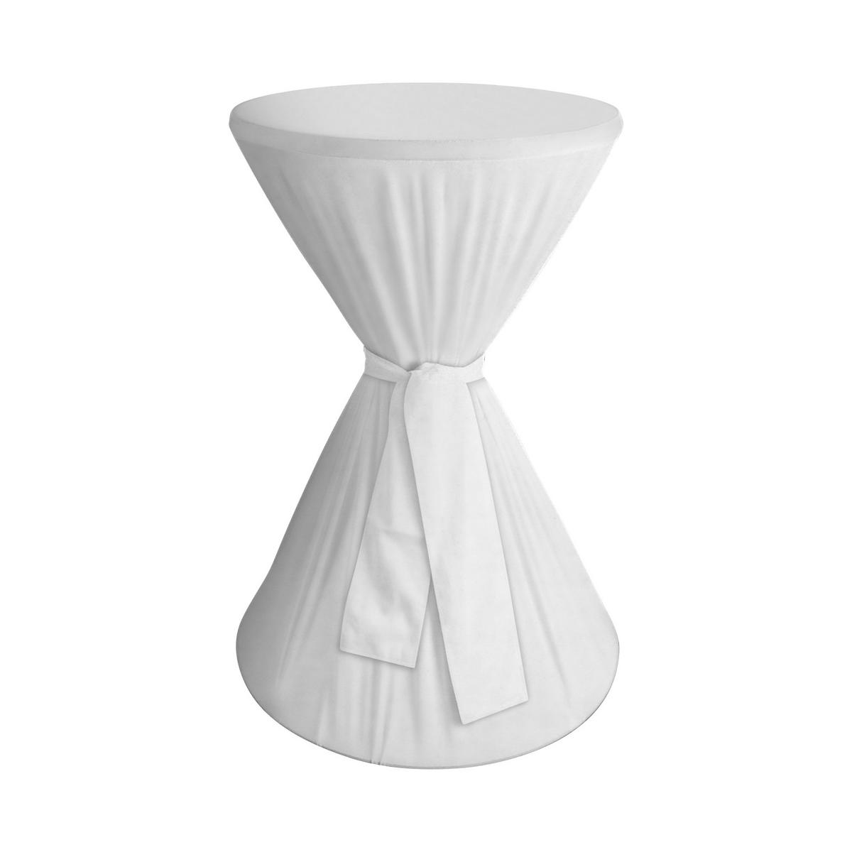 STEHTISCHHUSSE ( Cotton White ) - Ø60 cm x 145 cm - Spandex Stretch ( Öko-Tex ) Stehtisch Husse für Gastro, Hochzeit, Events, Geburtstag - Champagner, Textil (60/145cm) - Bestlivings
